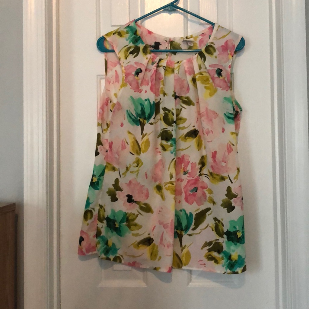 Women’s Merona Size Medium Blouse Floral Print